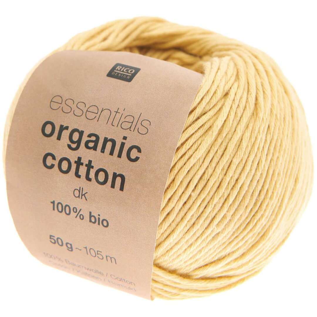 Essentials Organic Cotton dk 50g 105m Farbe Senf