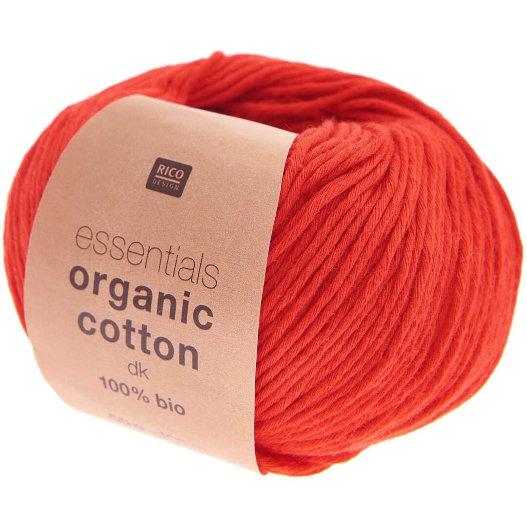 Essentials Organic Cotton dk 50g 105m Farbe Rot