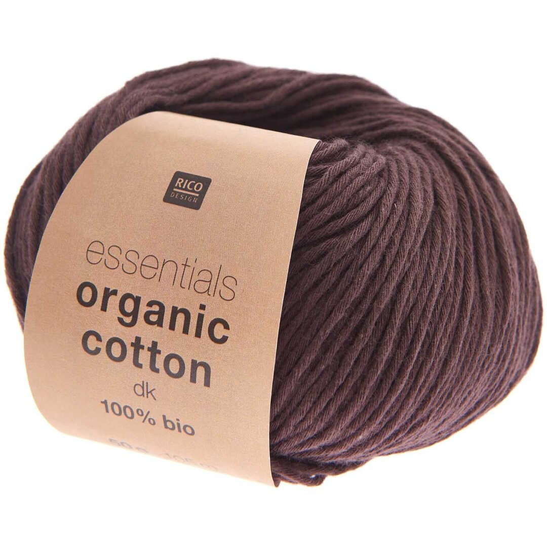 Essentials Organic Cotton dk 50g 105m Farbe Schokolade