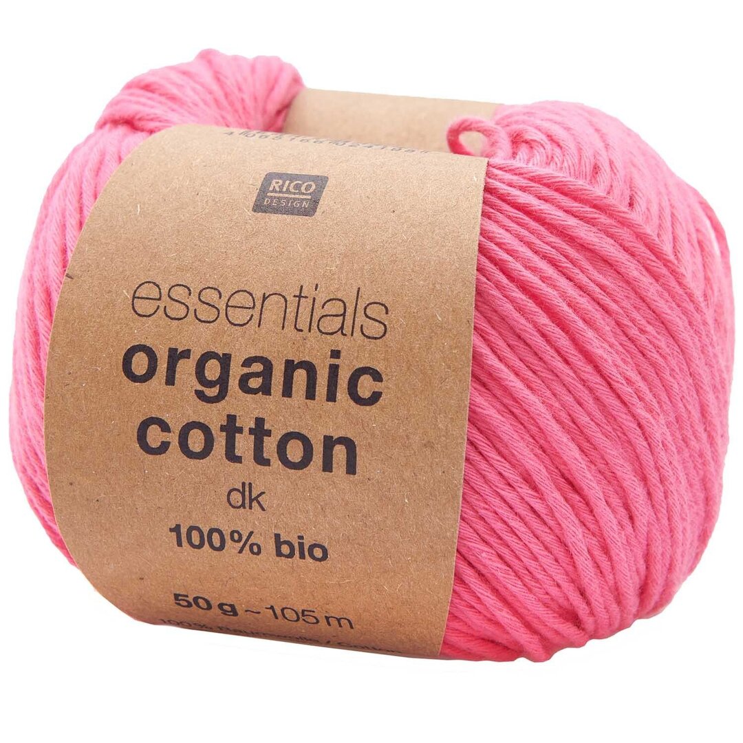 Essentials Organic Cotton dk 50g 105m Farbe Pink