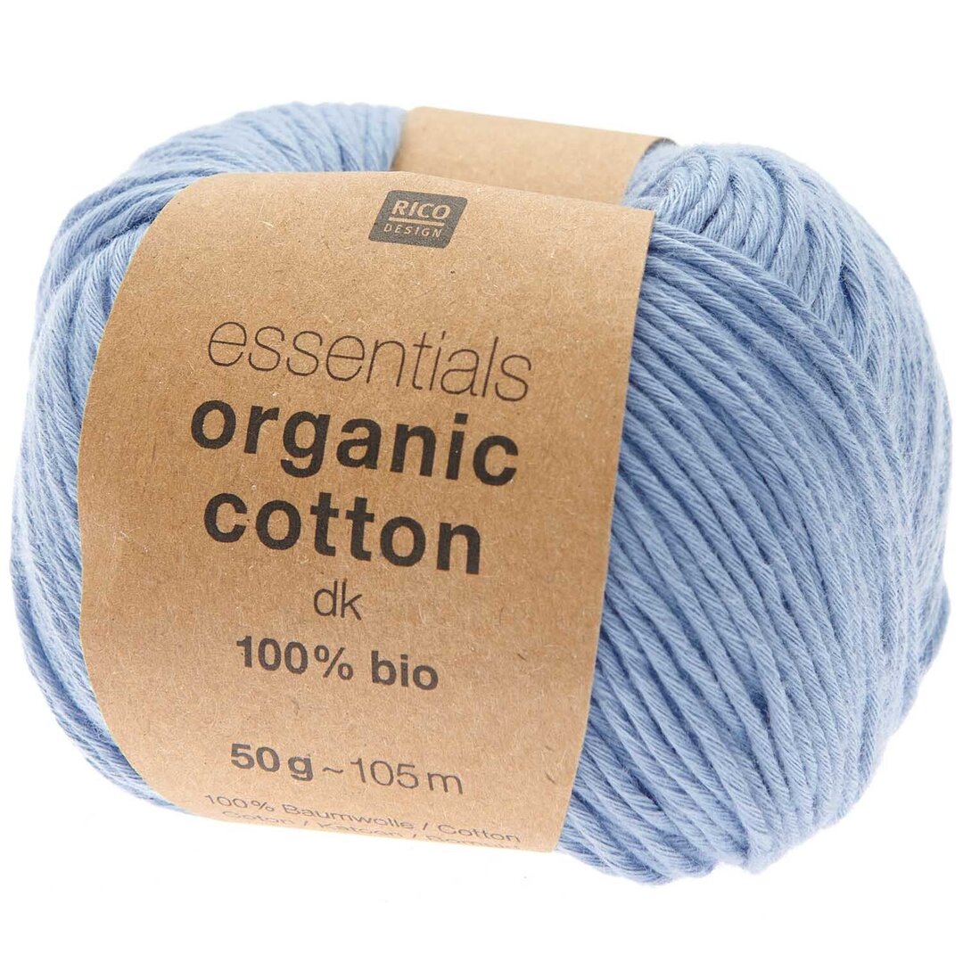 Essentials Organic Cotton dk 50g 105m Farbe Hellblau