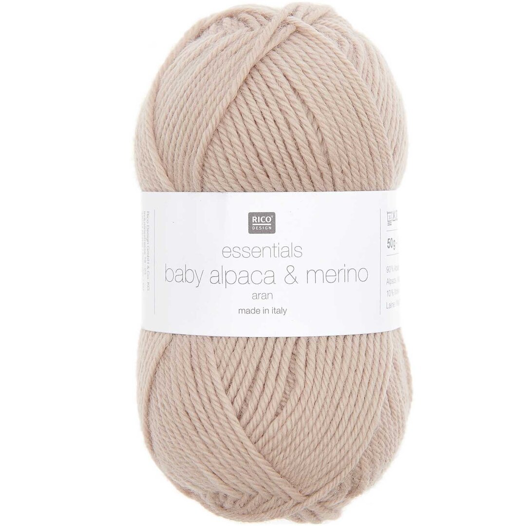 Essentials Baby Alpaca & Merino aran 50g 100m Beige