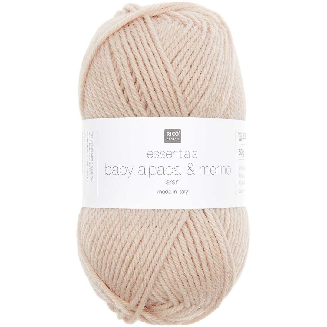 Essentials Baby Alpaca & Merino aran 50g 100m Puder