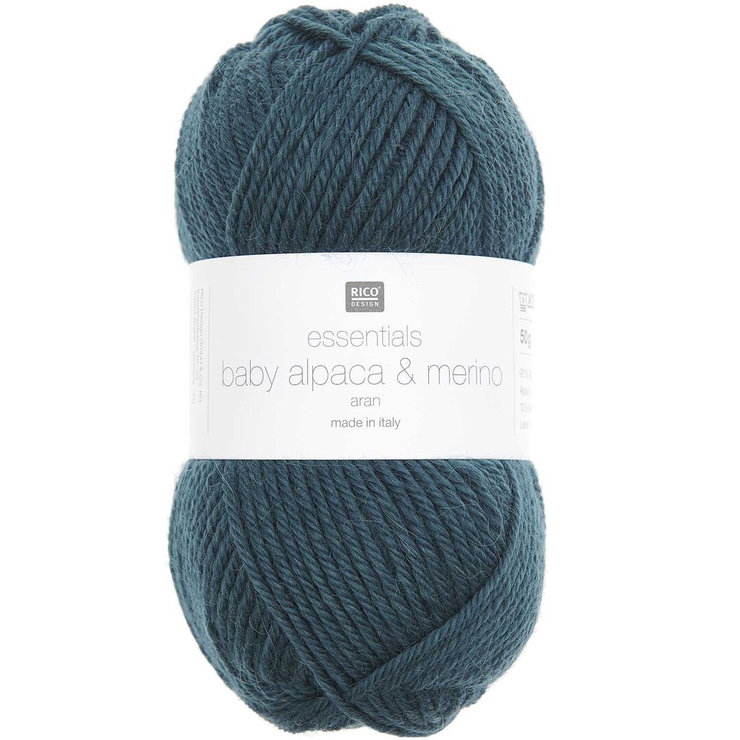 Essentials Baby Alpaca & Merino aran 50g 100m Petrol