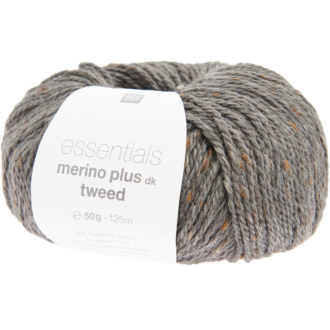 Essentials Merino Plus Tweed dk 50g 125m Farbe Anthrazit