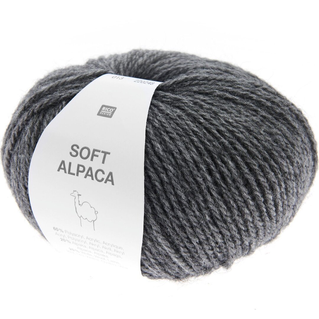 Soft Alpaka 50g 125m Farbe Anthratzit