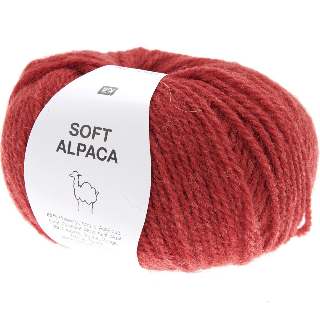 Soft Alpaka 50g 125m Farbe Rot