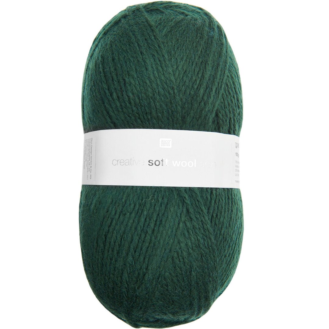 Creative Soft Wool aran 100g 300m Farbe Tannengrün