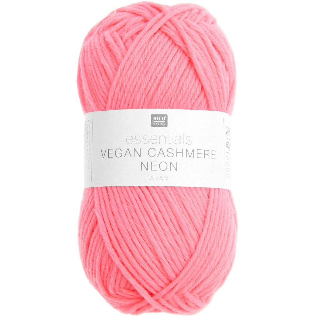 Essentials Vegan Cashmere Neon aran 50g 100m Farbe Pink