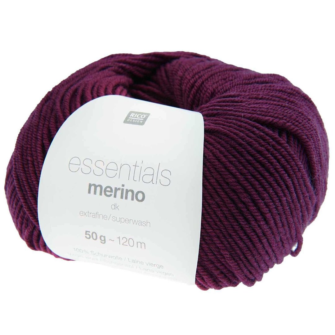 Essentials Merino dk 50g 120m Farbe Aubergine