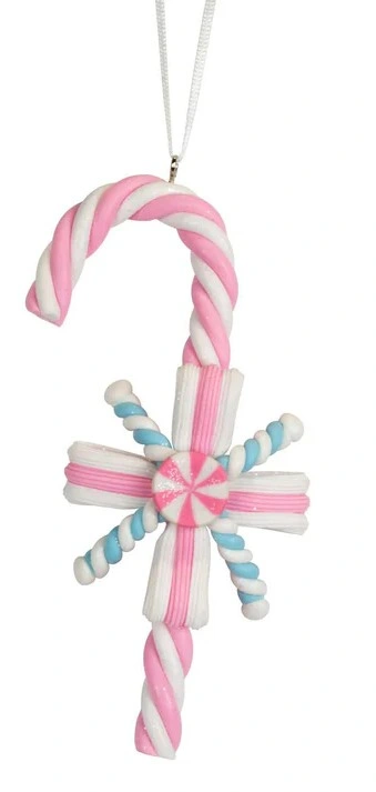 Baumschmuck Zuckerstange 12cm rosa